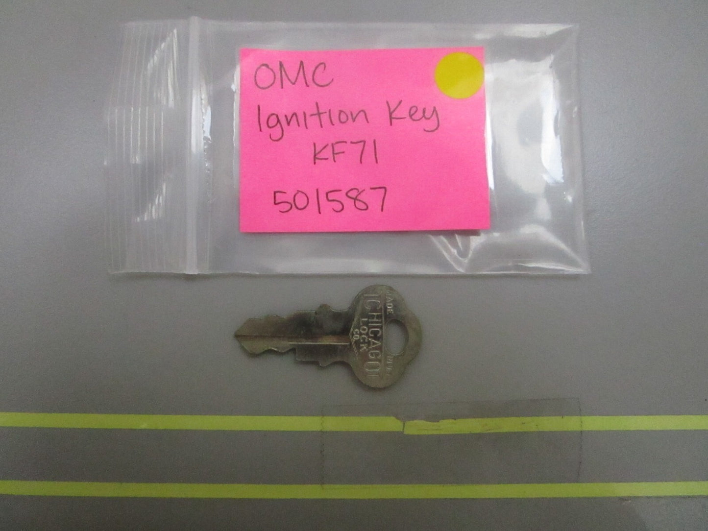 *NEW OEM* 0810 OMC Johnson Evinrude Ignition Key KF71 501587 0501587