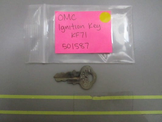 *NEW OEM* 0810 OMC Johnson Evinrude Ignition Key KF71 501587 0501587