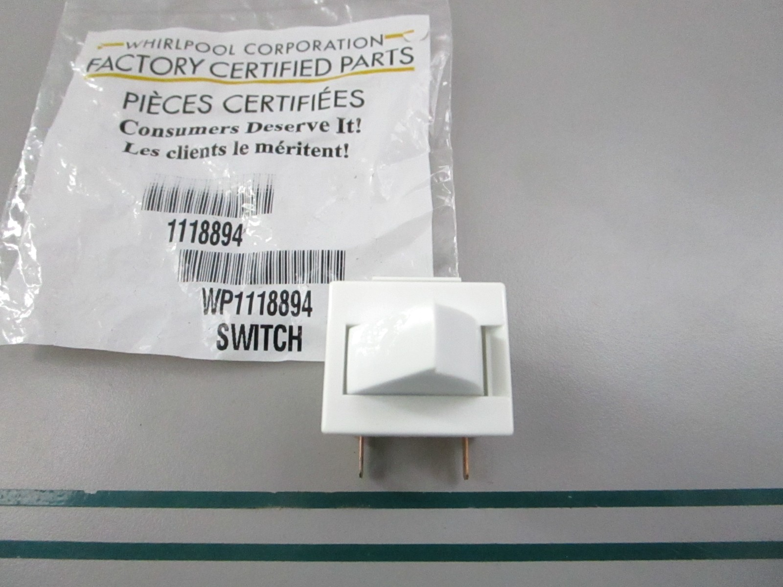 NEW OEM WP1118894 Whirlpool Switch 0810