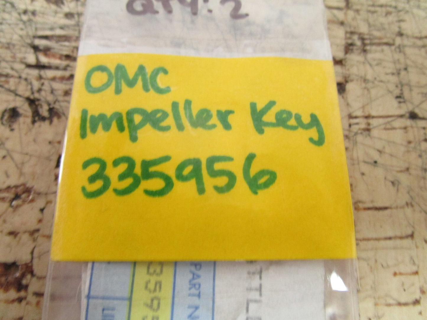 *NEW OEM* 0810 OMC Johnson Evinrude Impeller Key 335956 0335956
