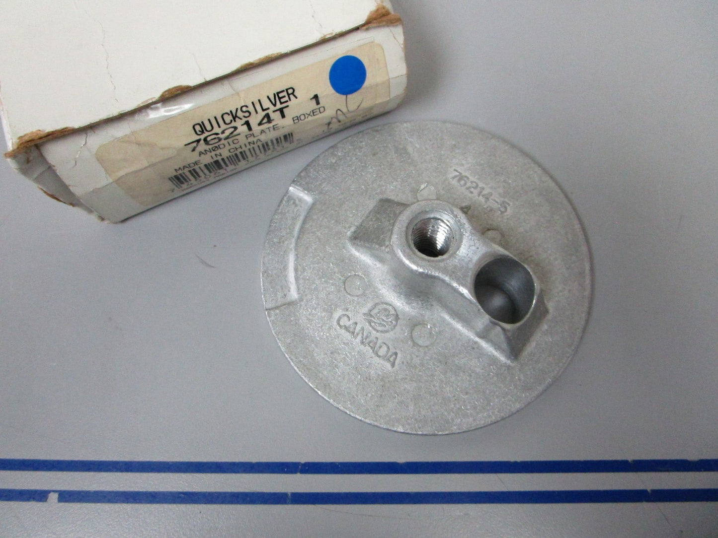 *NEW OEM* 0820 Mercury Quicksilver Boxed Anodic Plate 76214T1