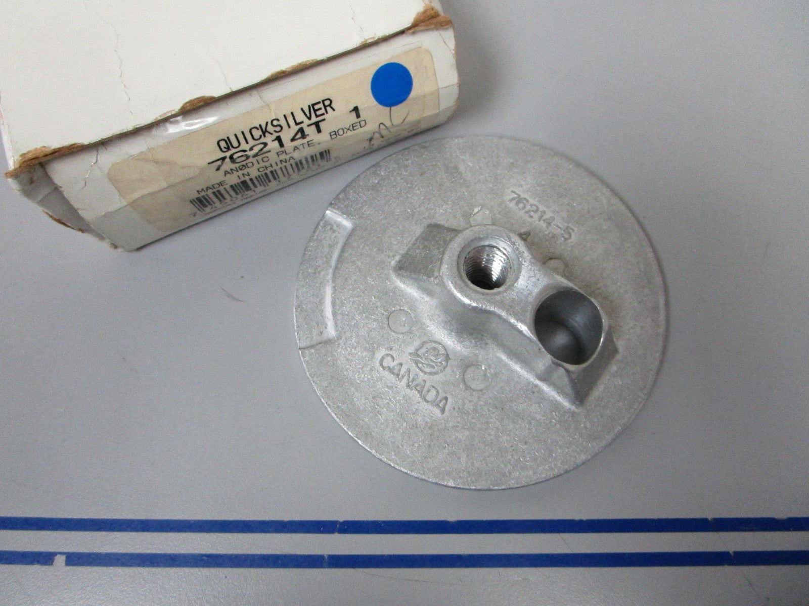 *NEW OEM* 0820 Mercury Quicksilver Boxed Anodic Plate 76214T1