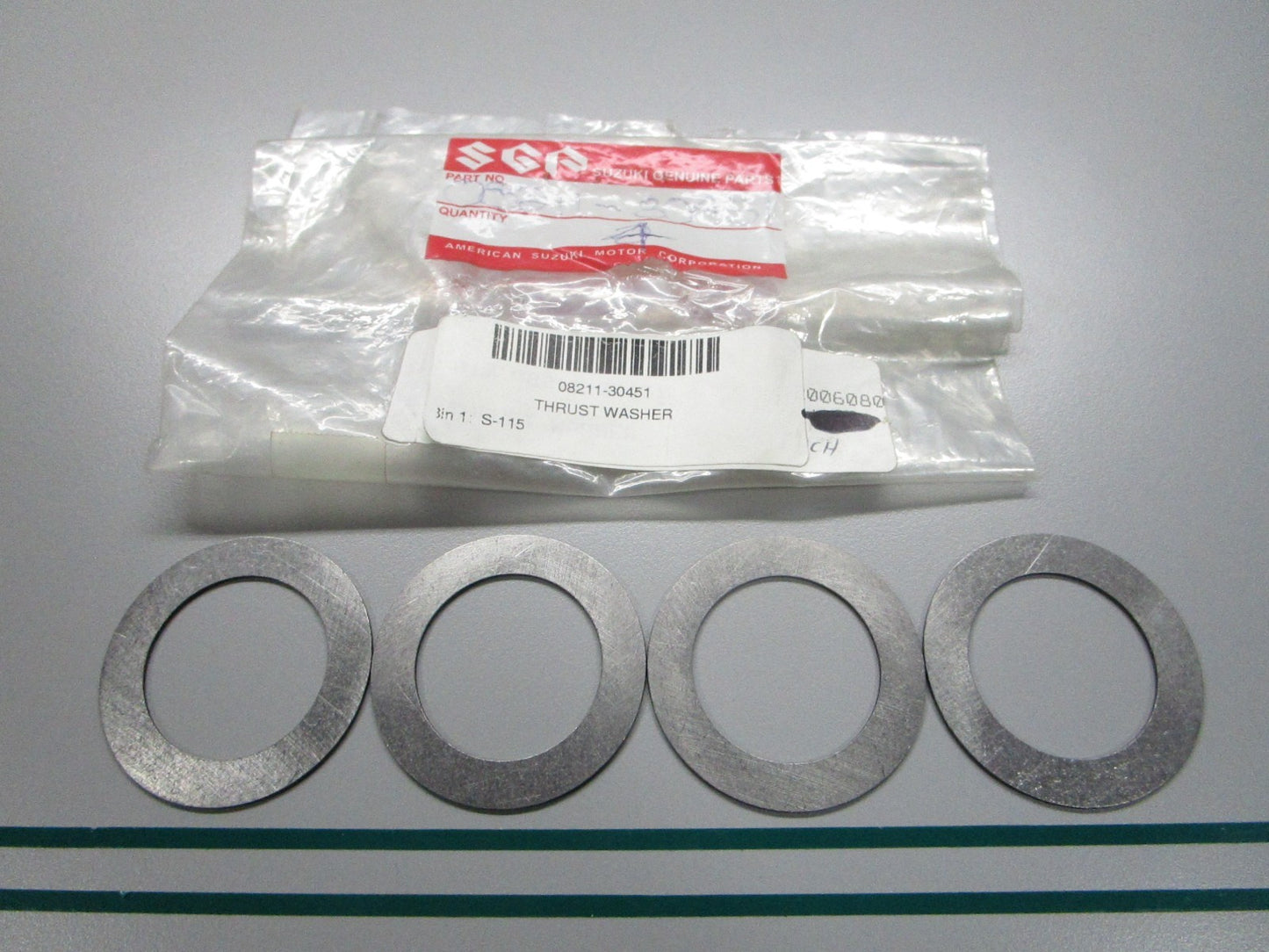 NEW OEM (LOT OF 4) 08211-30451 Suzuki Thrust Washer 0810
