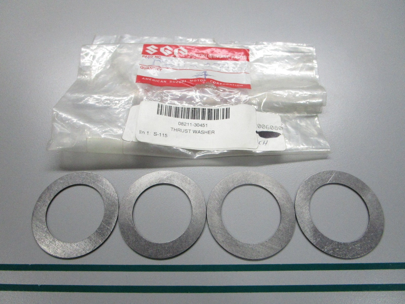 NEW OEM (LOT OF 4) 08211-30451 Suzuki Thrust Washer 0810