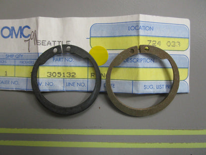 *NEW OEM* (LOT OF 2) 0810 OMC Johnson Evinrude Ring 305132 0305132
