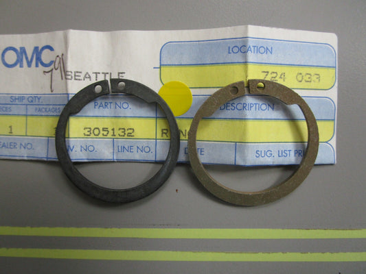 *NEW OEM* (LOT OF 2) 0810 OMC Johnson Evinrude Ring 305132 0305132
