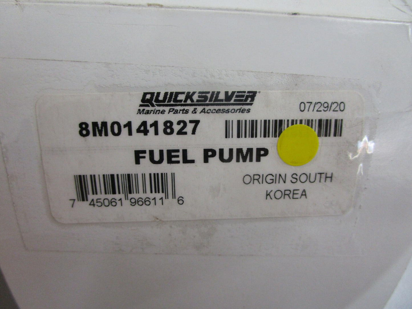 *NEW OEM* 0820 Mercury Quicksilver Fuel Pump 8M0141827