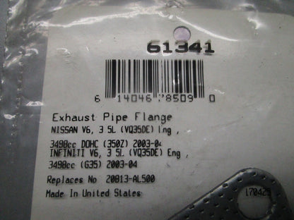 *NEW* 0810 Fel-Pro Flange Gasket 61341 Replaces: 20813-AL500