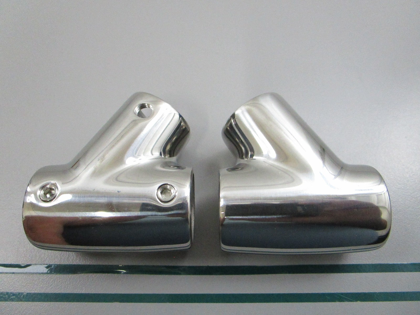 Sea-Dog NEW Chrome 60 Degree Rail Tee Left 7/8" Zinc 291600-1 (LOT OF 2) 0810
