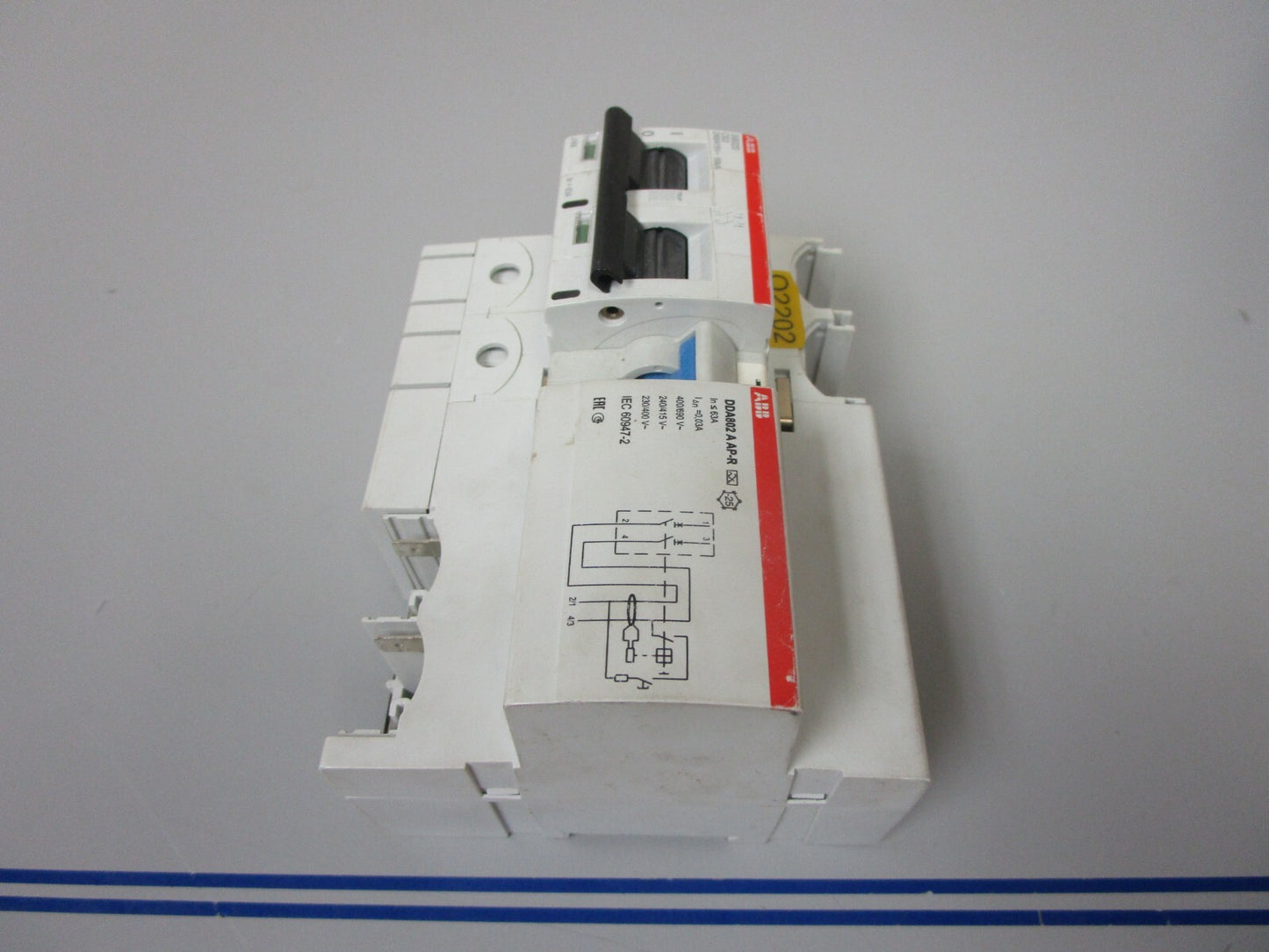 *NEW* 0720 ABB High Performance MCB & Block S802S-C63 DDA802 A AP-R