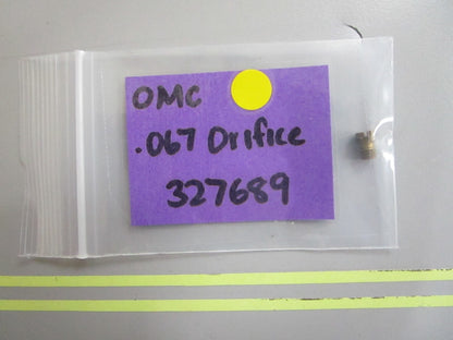 *NEW OEM* 0810 OMC Johnson Evinrude .067 Orifice 327689 0327689