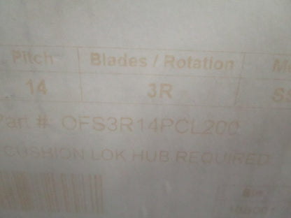 NEW OFS3R14PCL200 Power Tech 15.25×14 Stainless Steel Universal Propeller 0820