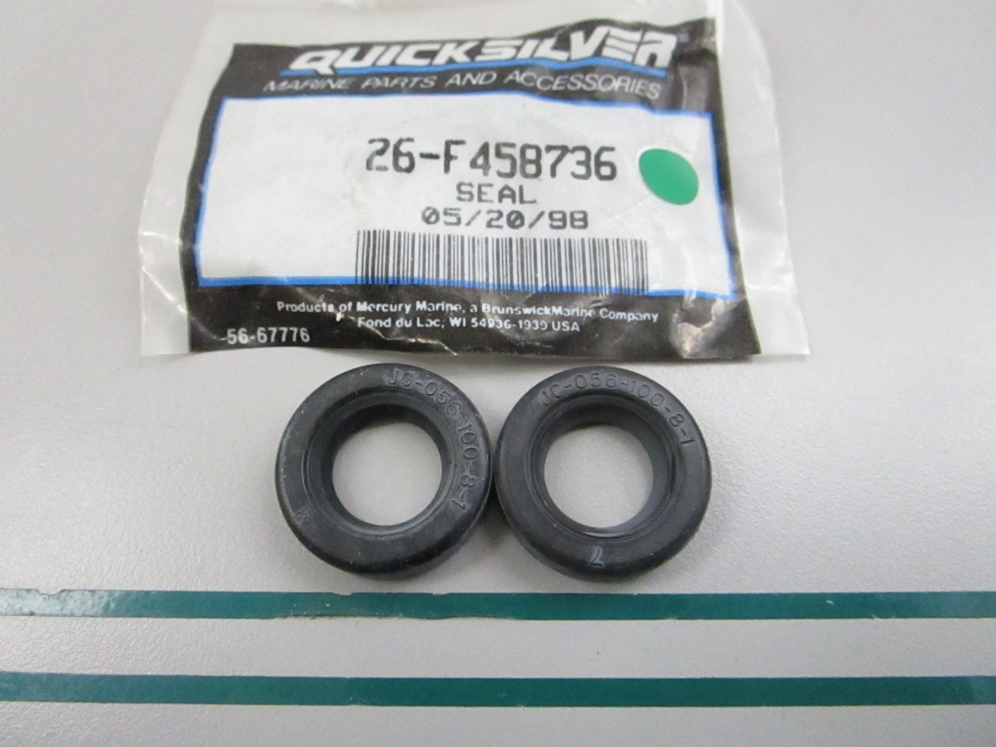 NEW OEM (LOT OF 2) 26-F458736 Mercury Quicksilver Seal 0810