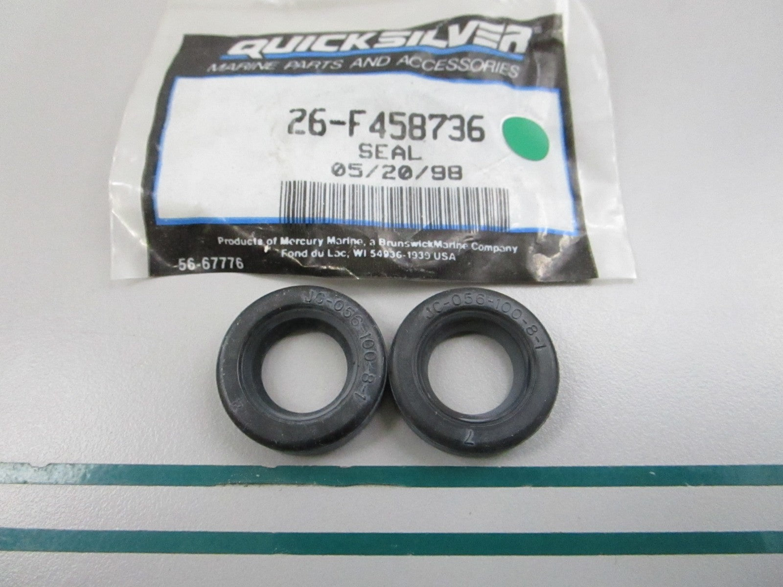 NEW OEM (LOT OF 2) 26-F458736 Mercury Quicksilver Seal 0810