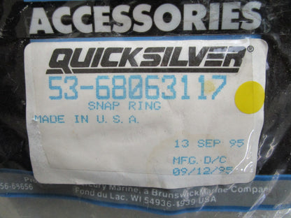 *NEW OEM* 0820 Mercury Quicksilver Snap Ring 53-68063117