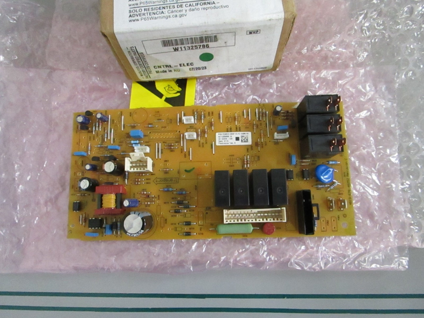 Whirlpool NEW OEM Microwave Control Board W11325786 KitchenAid NOS Part 0820