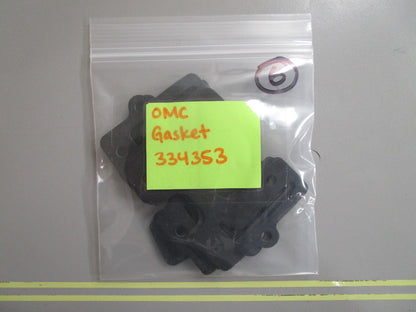 *NEW OEM* (LOT OF 6) 0810 OMC Johnson Evinrude Gasket 334353 0334353