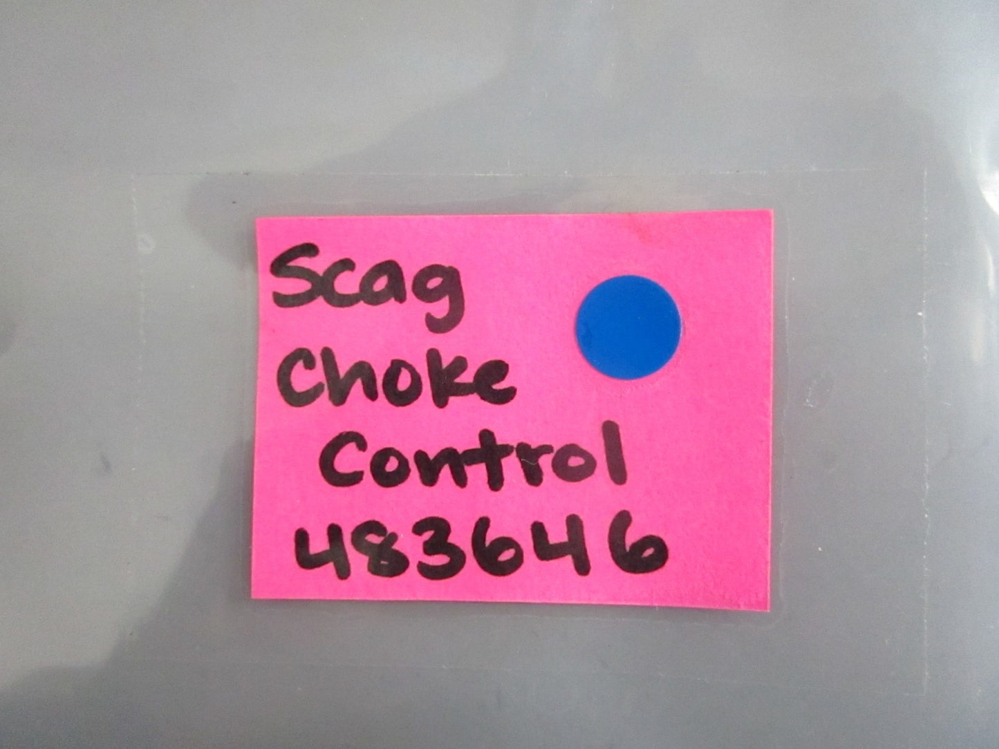 NEW OEM 483646 Scag Choke Control Cable 0820