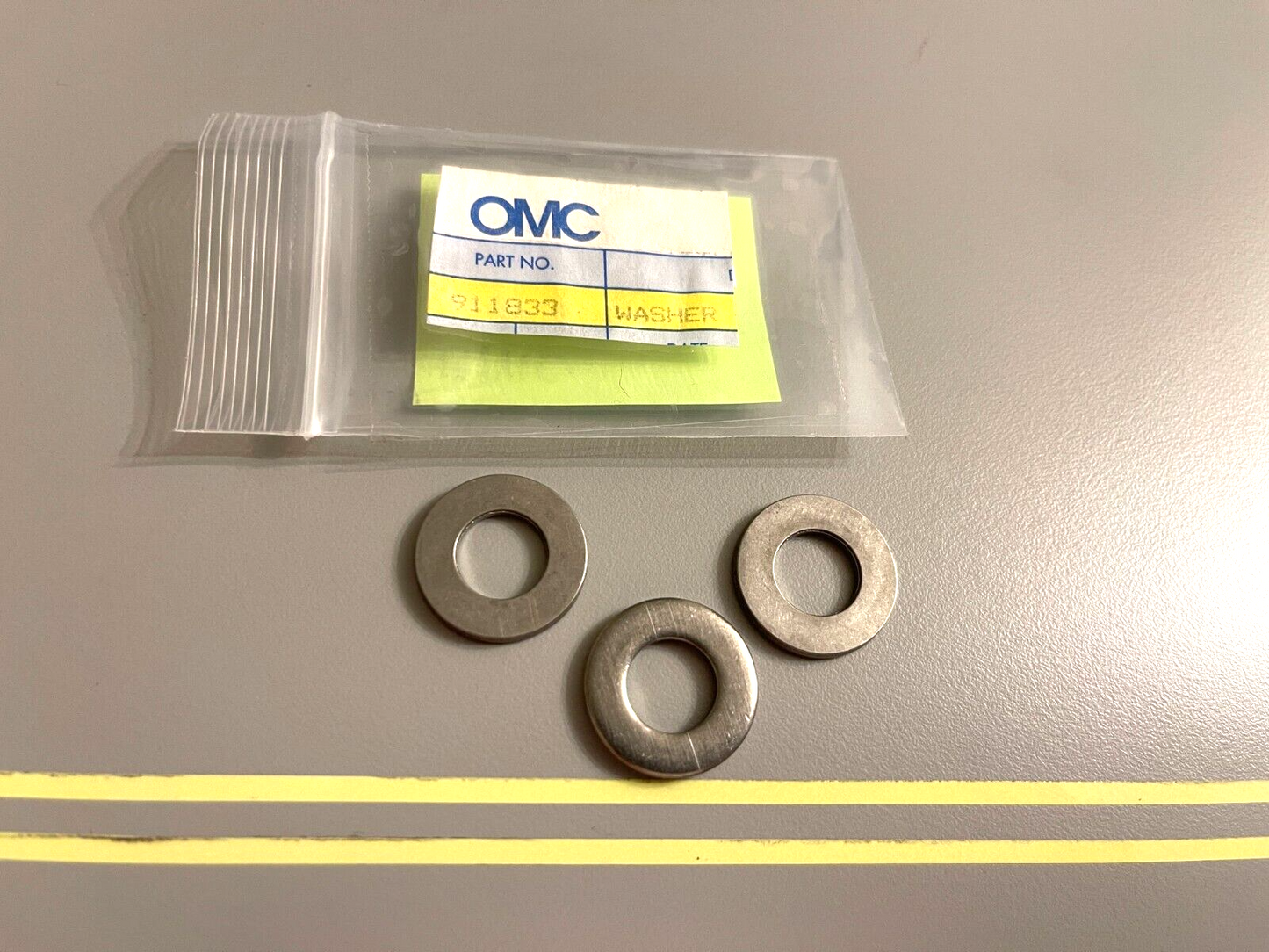 *NEW OEM* (LOT OF 3) 0750 OMC Johnson Evinrude WASHER 911833 0911833