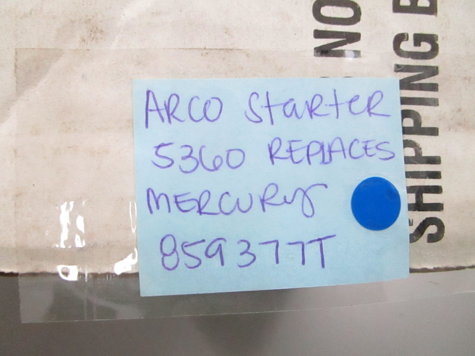 *NEW* 0720 Arco Starter 5360 Replaces: Mercury 859377T