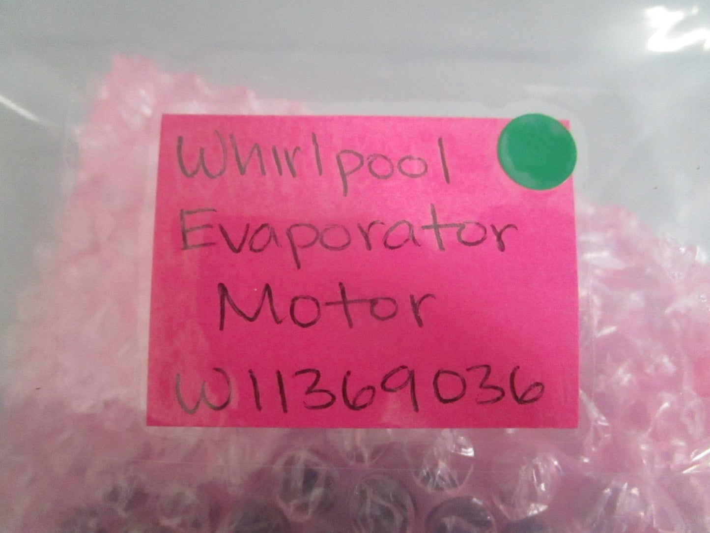 Whirlpool NEW OEM Refrigerator Evaporator Fan Motor W11369036 NOS Genuine 0820