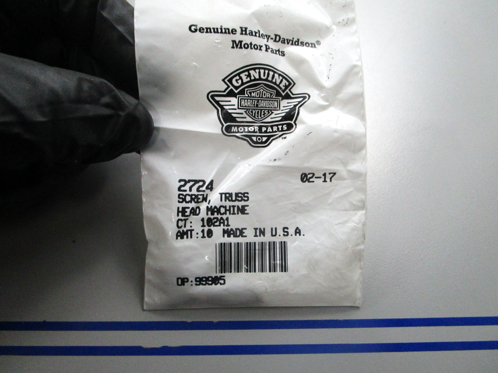 *NEW OEM* (LOT OF 5) 0810 Harley Davidson Screw 2724
