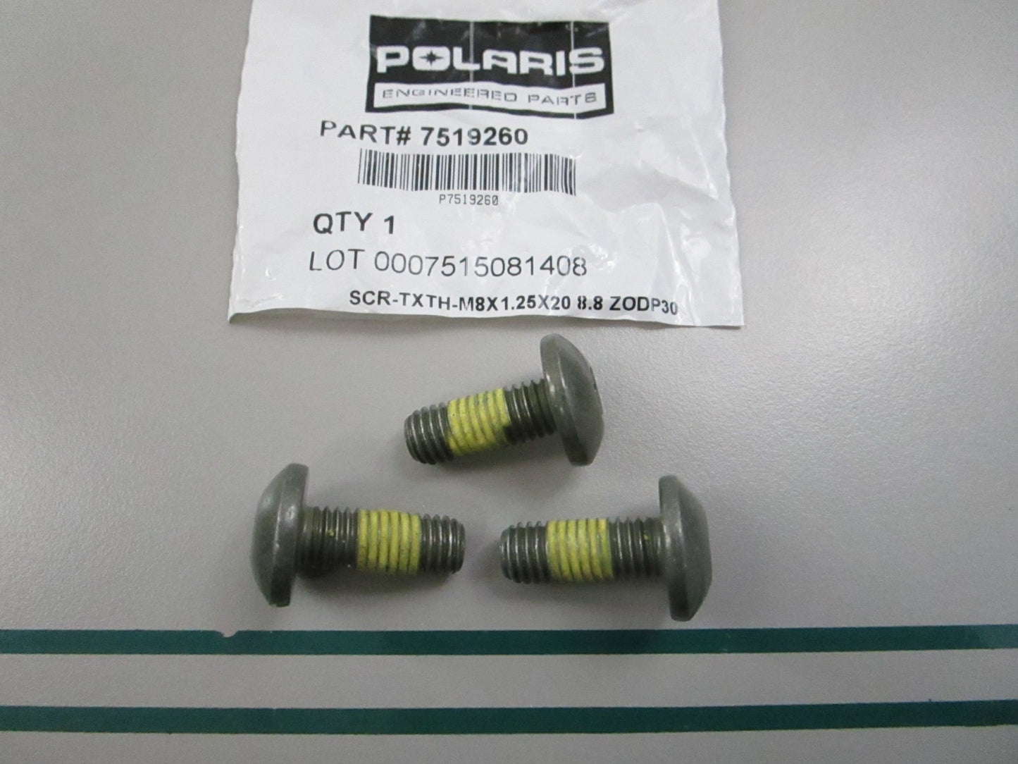 NEW OEM (LOT OF 3) 7519260 Polaris Screw 0810