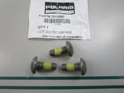 NEW OEM (LOT OF 3) 7519260 Polaris Screw 0810