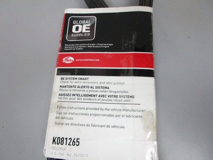 NEW K081265 Gates Micro-V 1-3/32" x 127 ⅛" Serpentine Belt 0720