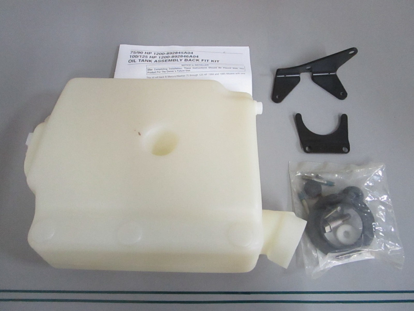 NEW OEM 1200-892845A04 Mercury Quicksilver Oil Tank Kit 0820