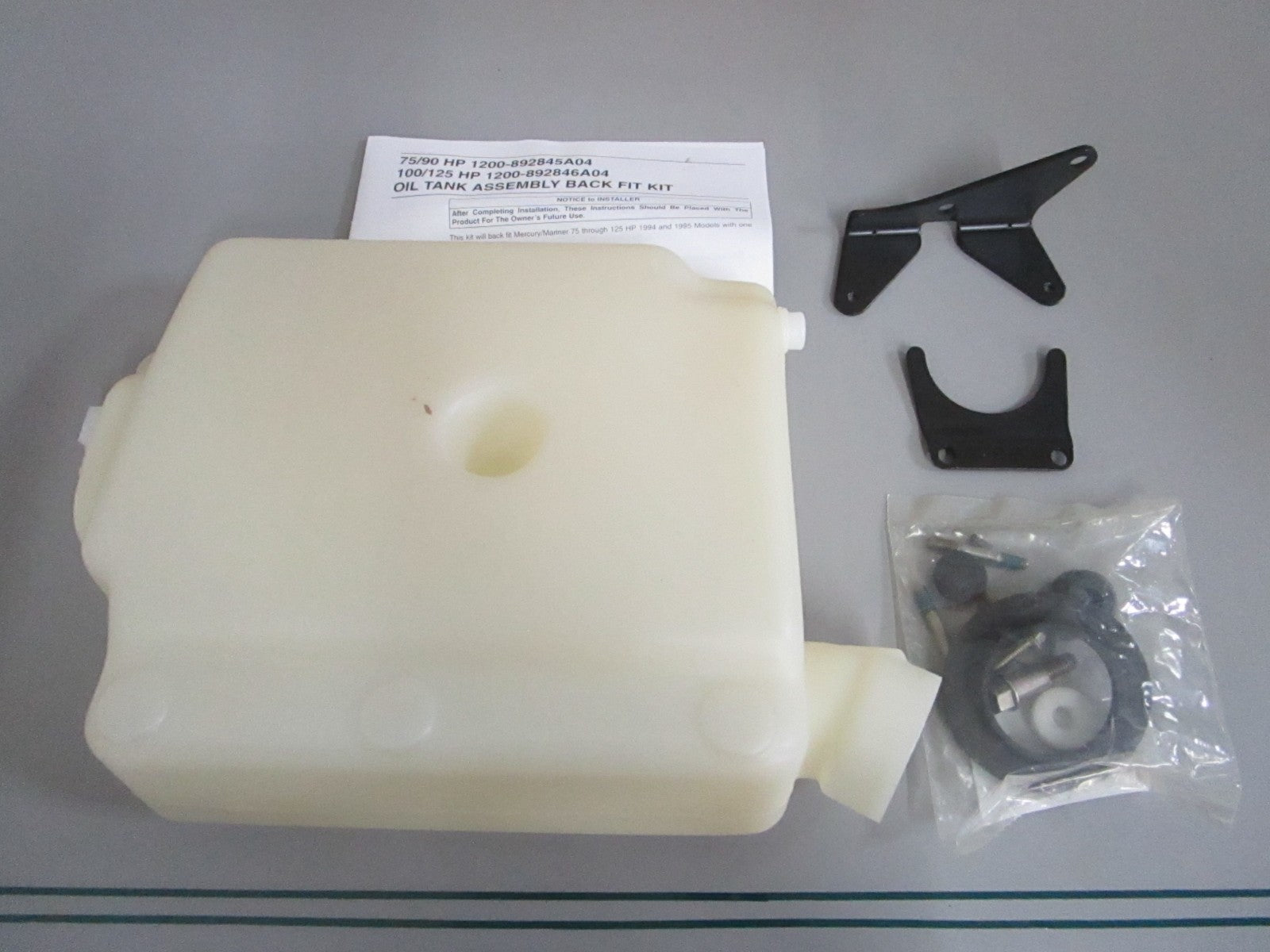 NEW OEM 1200-892845A04 Mercury Quicksilver Oil Tank Kit 0820