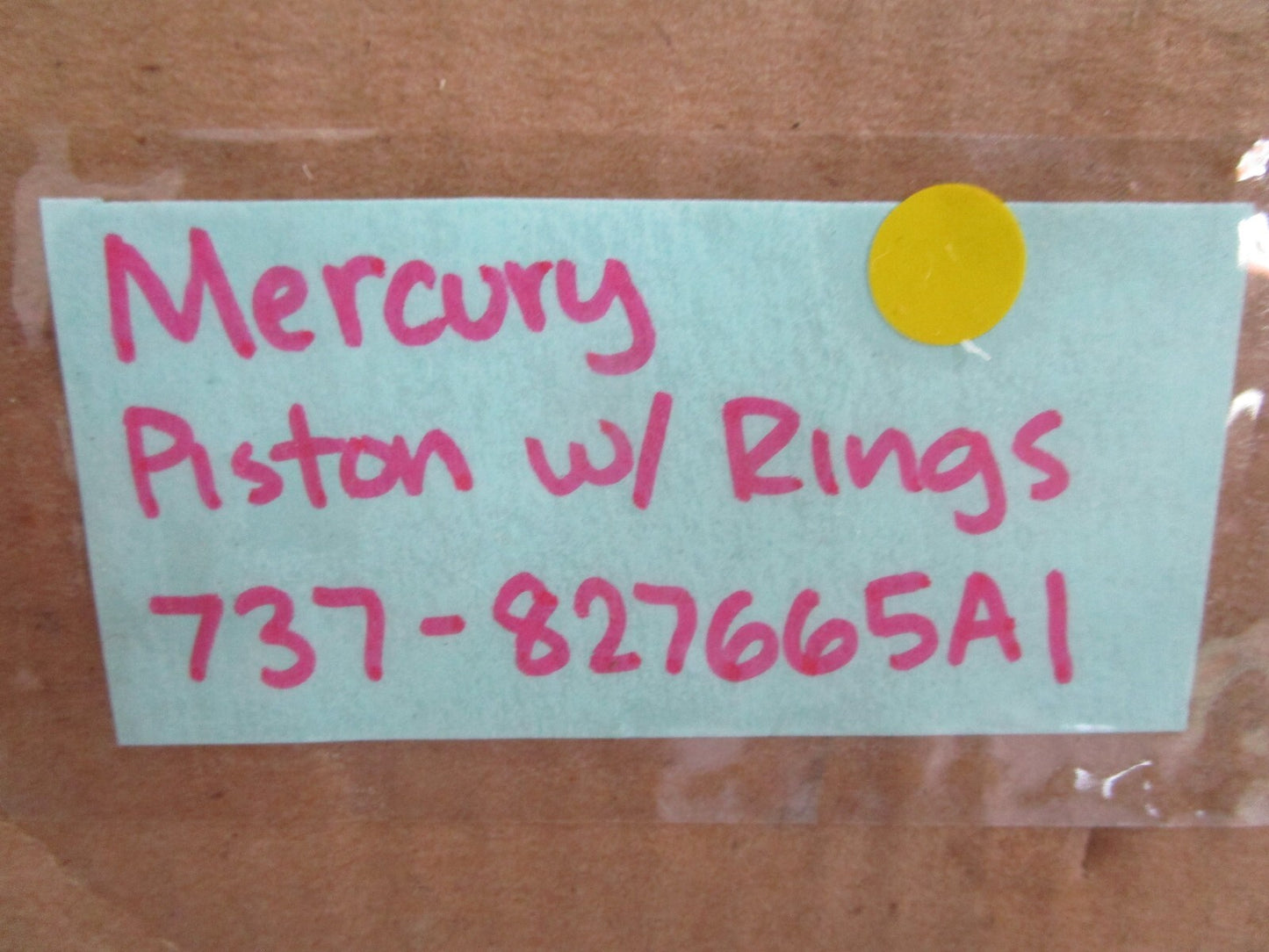 *NEW OEM* 0820 Mercury Quicksilver Piston w/ Rings 737-827665A1