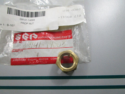 NEW OEM 09141-14008 Suzuki Propeller Nut 0810