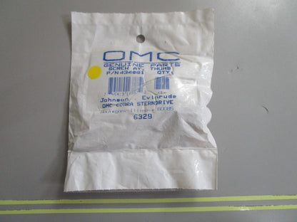 *NEW OEM* 0810 OMC Johnson Evinrude Thumb Screw Assembly 434081 0434081