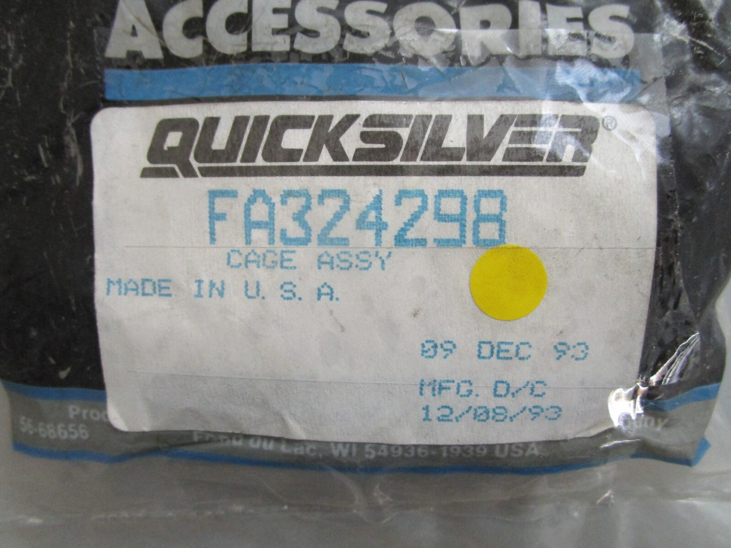*NEW OEM* 0820 Mercury Quicksilver Cage Assy FA324298