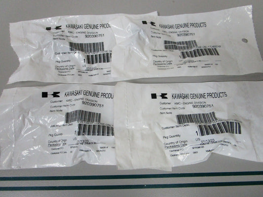 NEW OEM (LOT OF 4) 920390751 Kawasaki Rivet Guard 0810