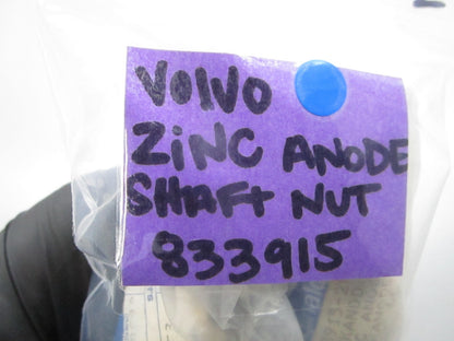 *NEW OEM* (LOT OF 2) 0810 Volvo Penta Zinc Anode Shaft Nut 833915