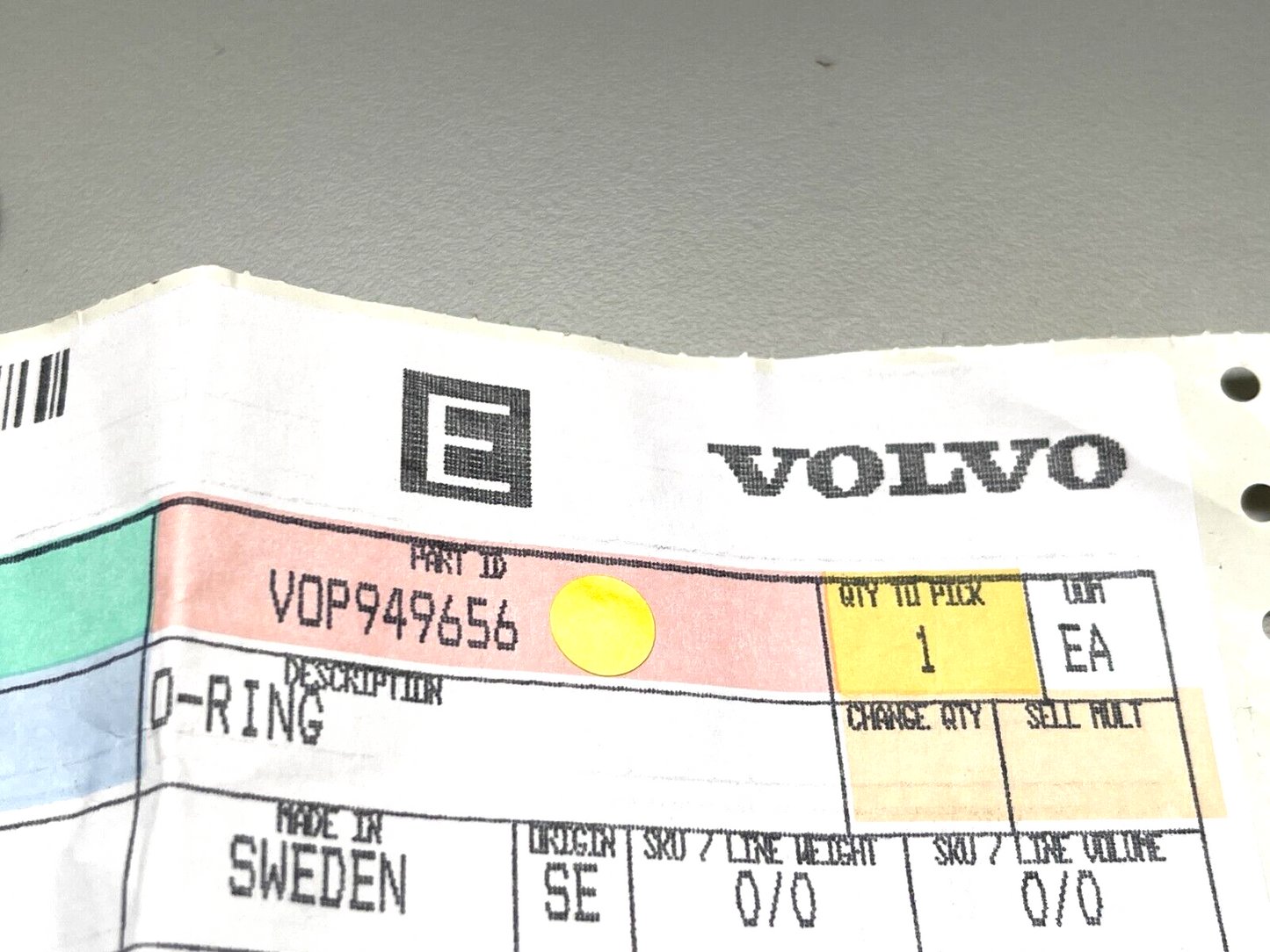 *NEW OEM* 0750 Volvo Penta O-RING 949656