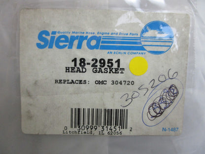 *NEW* 0810 Sierra Head Gasket 18-2951 Replaces: OMC 304720 0304720