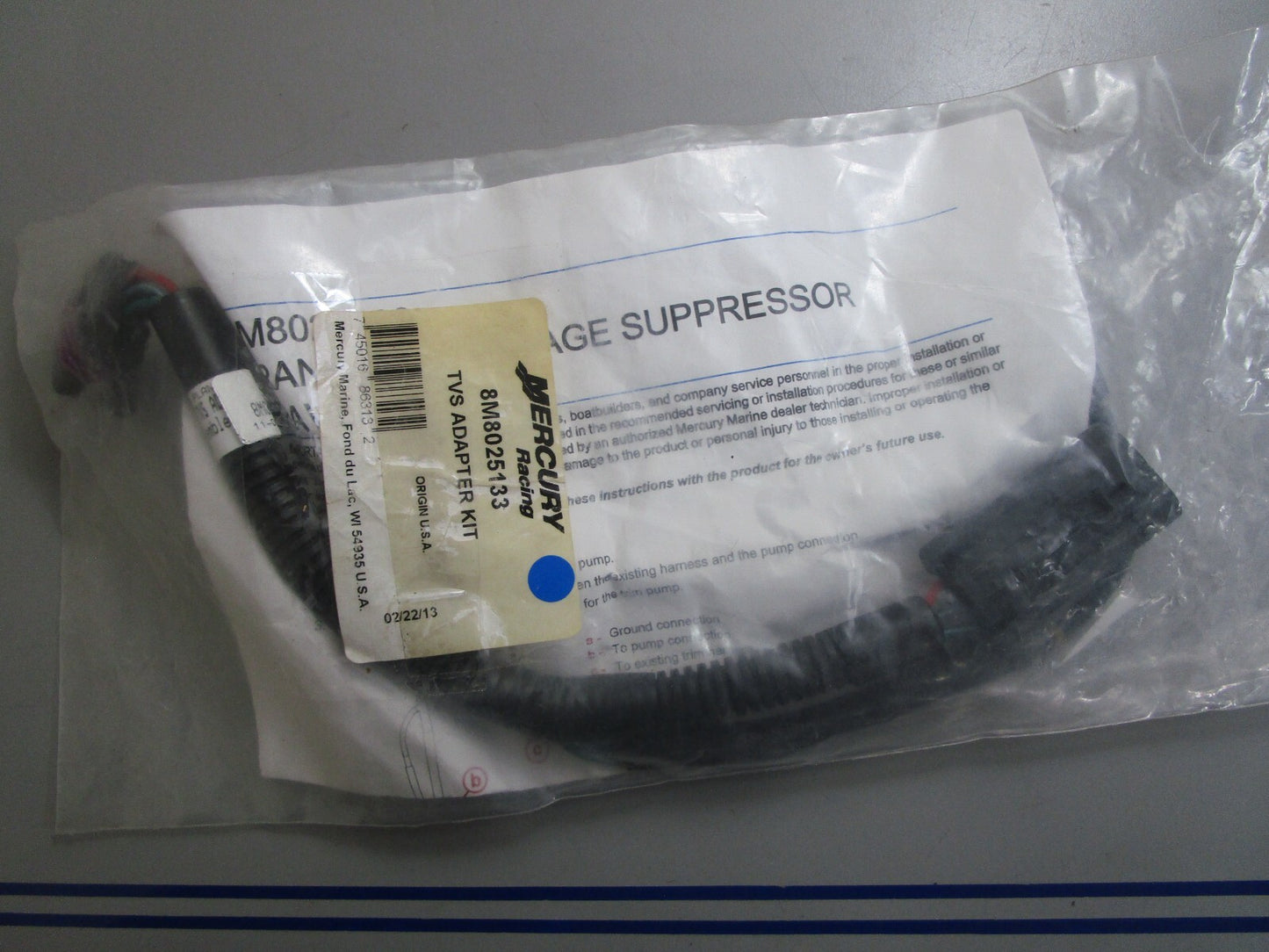 *NEW OEM* 0820 Mercury Quicksilver TVS Adapter Kit 8M8025133