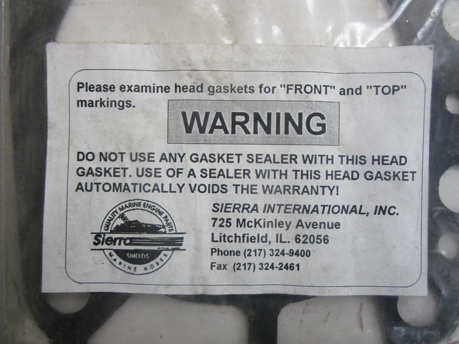 *NEW* 0810 Sierra Head Gasket 18-3880 Replaces: Mercruiser 27-34273 OMC 311210
