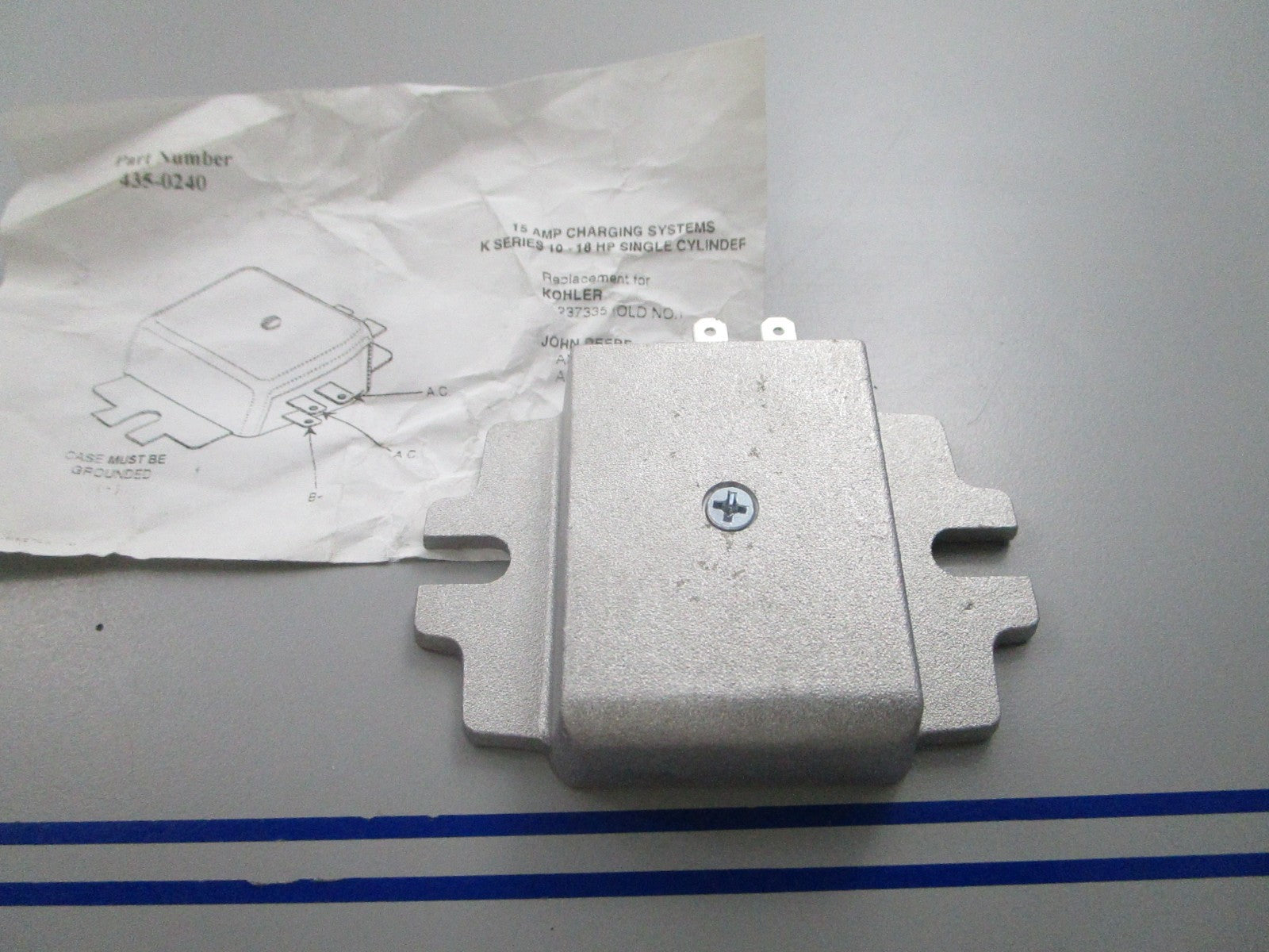 NEW Stens 435-024 Regulator Replaces: Kohler 237335 0810