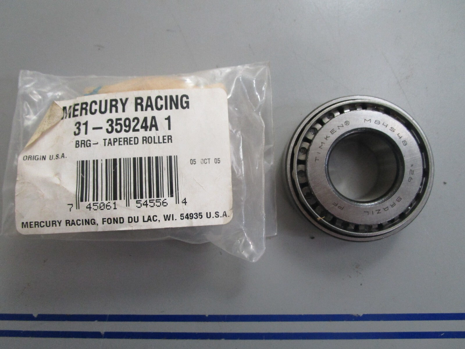 *NEW OEM* 0820 Mercury Quicksilver Tapered Roller Bearing 31-35924A1