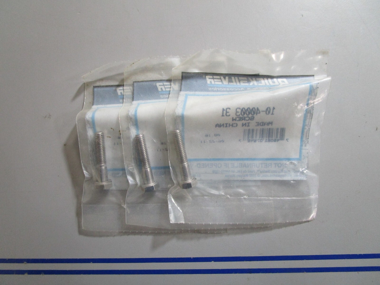 *NEW OEM* (LOT OF 3) 0810 Mercury Quicksilver Screw 10-40003 31