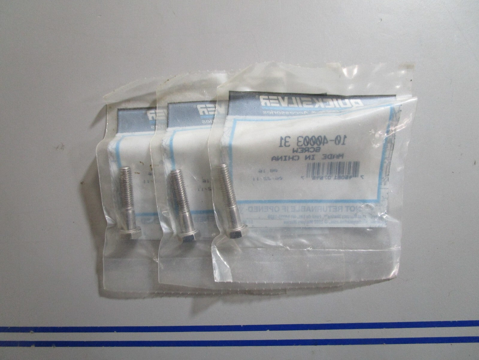 *NEW OEM* (LOT OF 3) 0810 Mercury Quicksilver Screw 10-40003 31