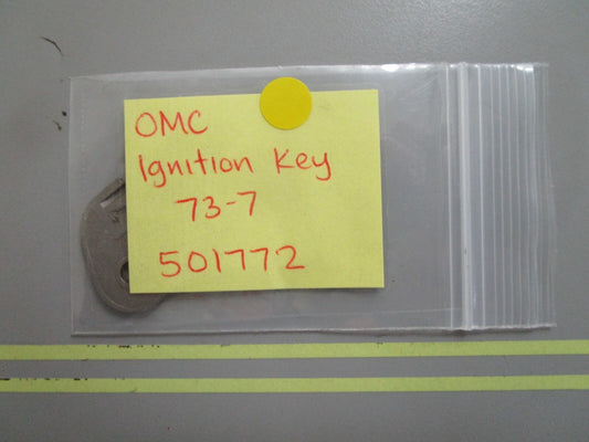 *NEW OEM* 0810 OMC Johnson Evinrude Ignition Key 73-7 501772 0501772