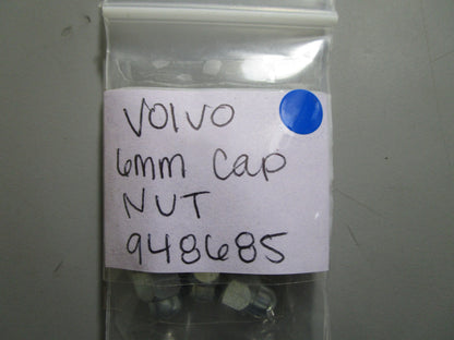 *NEW OEM* (LOT OF 9) 0810 Volvo Penta 6MM Cap Nut 948685