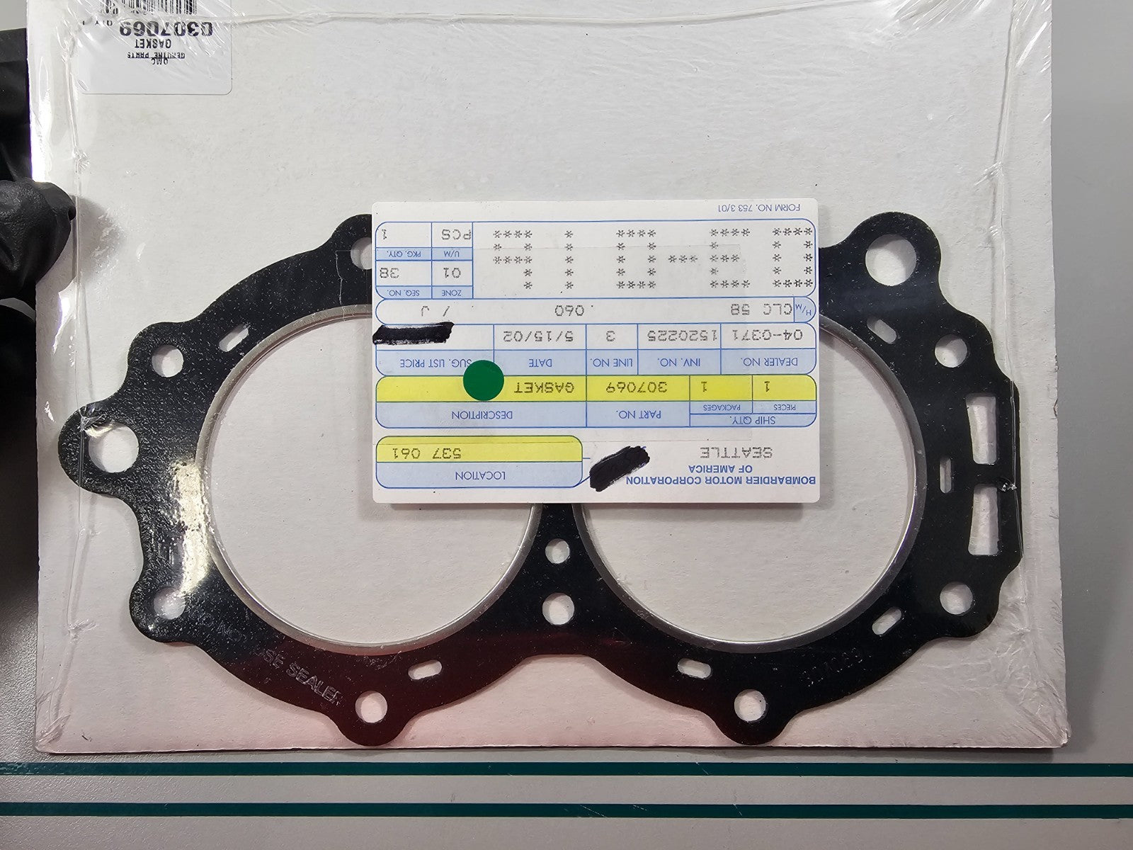 NEW OEM 307069 0307069 OMC Johnson Evinrude Gasket 0810