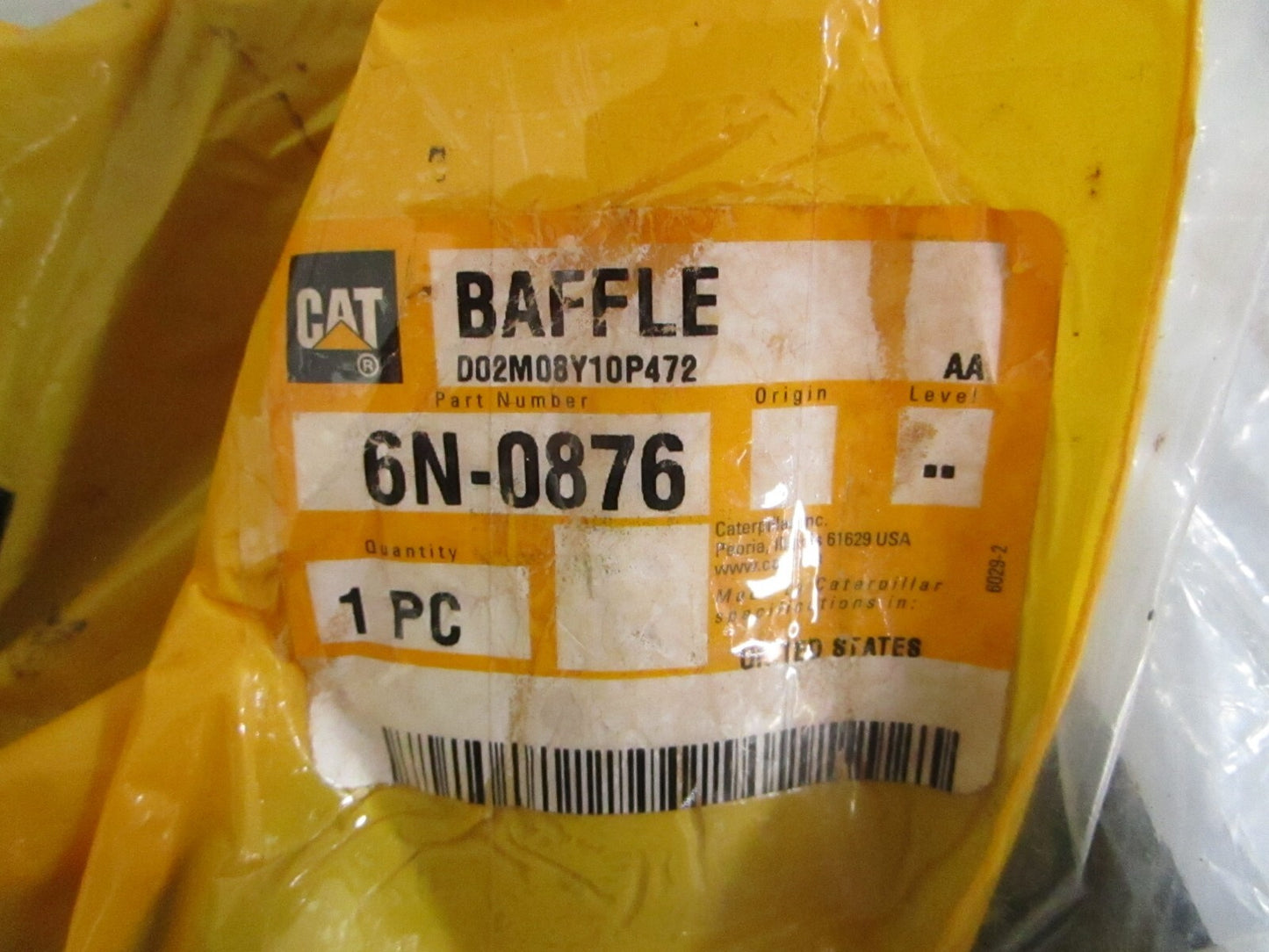 *NEW OEM* 0820 CAT Baffle 6N-0876