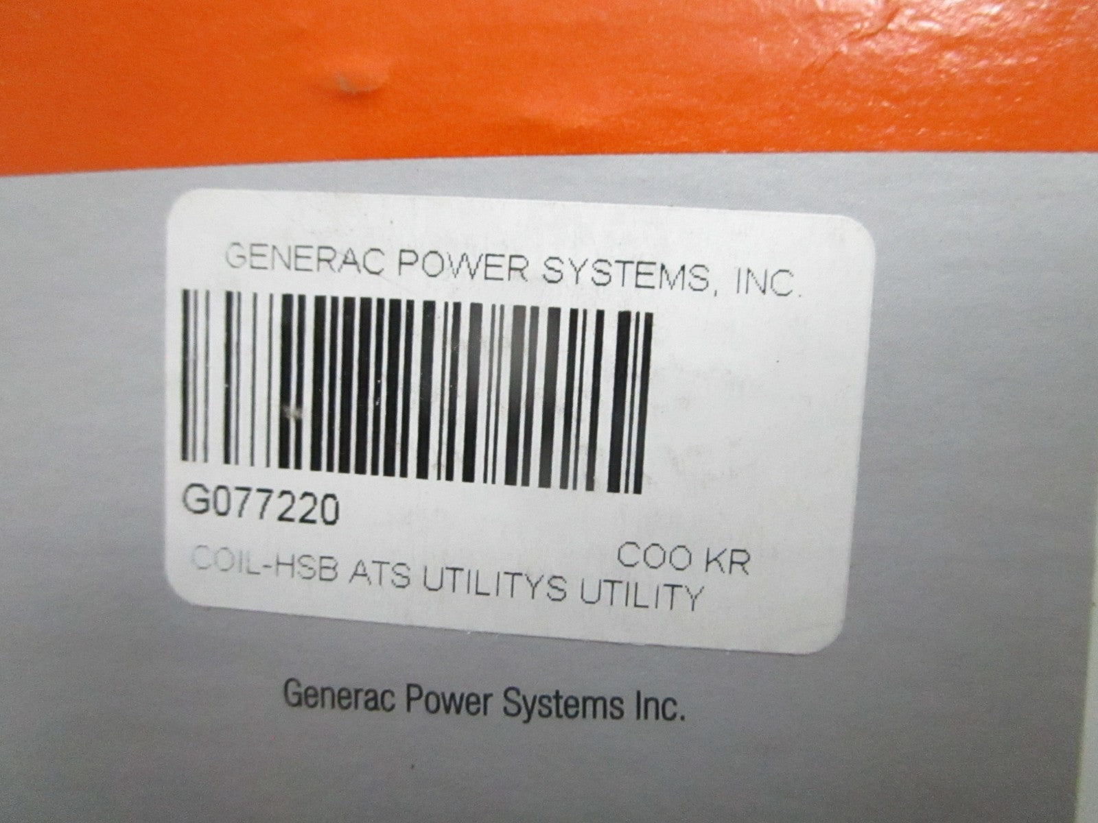 *NEW OEM* 0820 Generac Utility Coil G077220